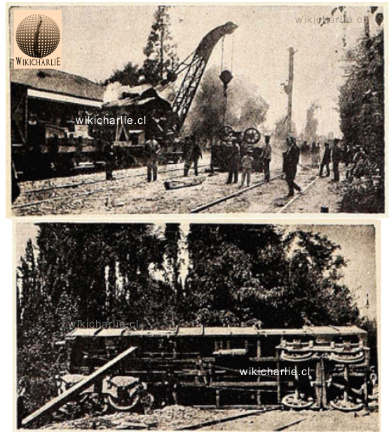 Choque trenes de carga, Linderos 6 de abril 1911.png