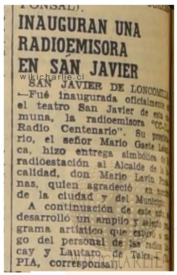 Radio Centenario, abril de 1954.png