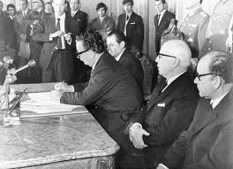 Firma de la Nacionalizaciom del cobre