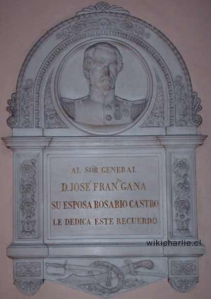 Tumba del General José Francisco Gana Castro