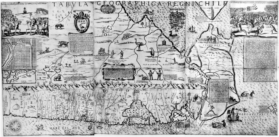 Tabula Geographica Regni Chile 1646