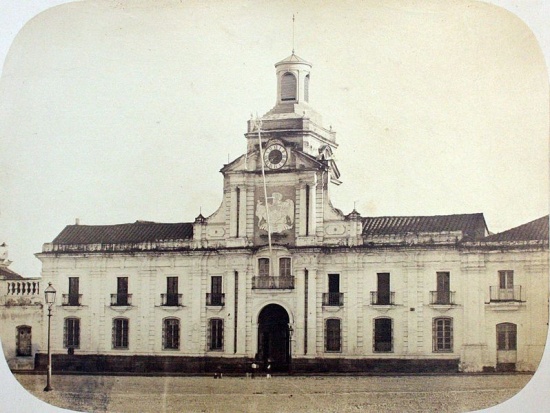 Palacio de la Real Audiencia de Santiago 1860-1870