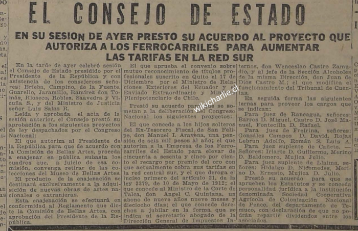 Historia del Ferrocarril de Chile