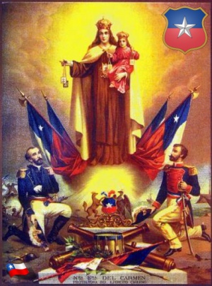 Virgen del Carmen venerada por soldados patriotas Chile.jpg