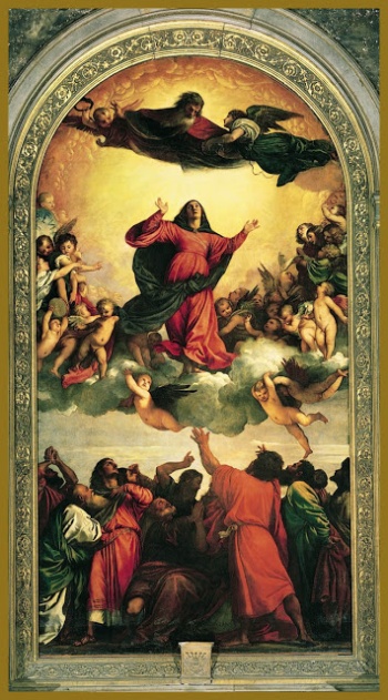 Obra de Tiziano Vecellio, Asuncion de Maria 1517
