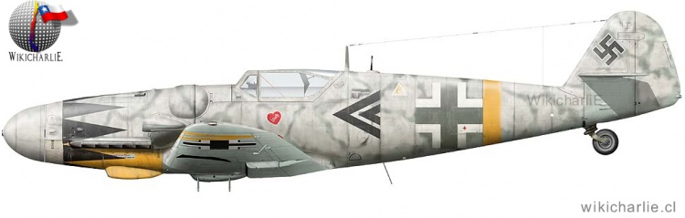 Figurine King & Country LW091 – Messerschmitt Bf.109 D'Erich Hartmann – 54mm