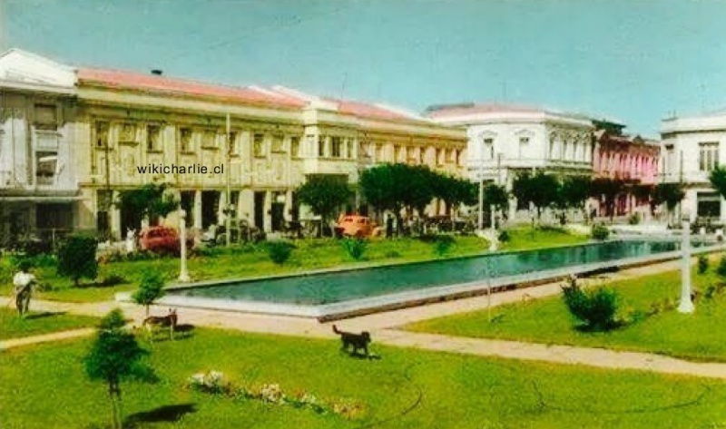La Plaza Cienfuegos de Talca, c1960.