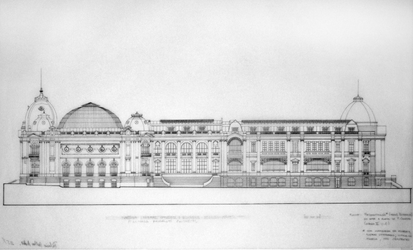 Palacio de Bellas Artes. Plano de Arquitectura de Emilio Jecquier