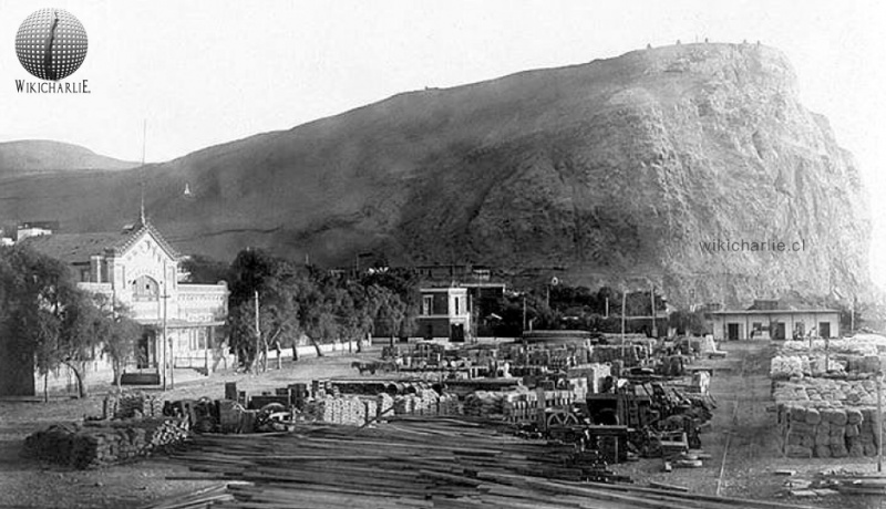 Aduana y Morro de Arica en 1910.
