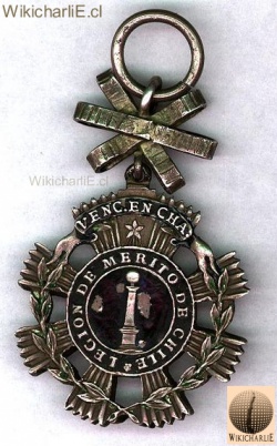 Medalla original de la Legion de Merito de Chile.