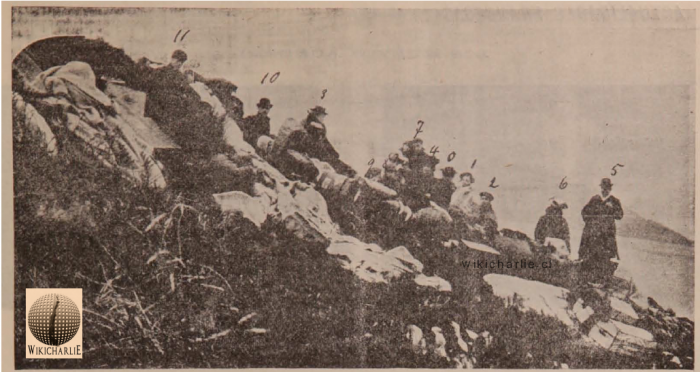 Náufragos del Vapor Theben, 13 de julio de 1903.