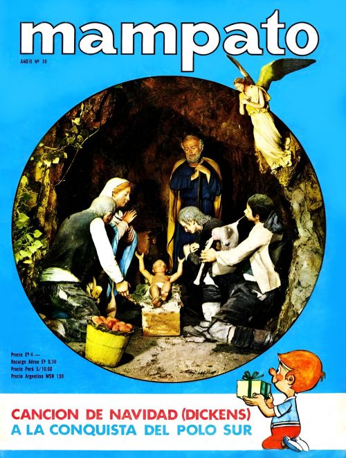 Portada de la revista Mampato #30, en la navidad chilena de 1969