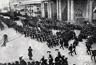 Funerales del Vicealmirante Juan José Latorre Benavente en 1912.